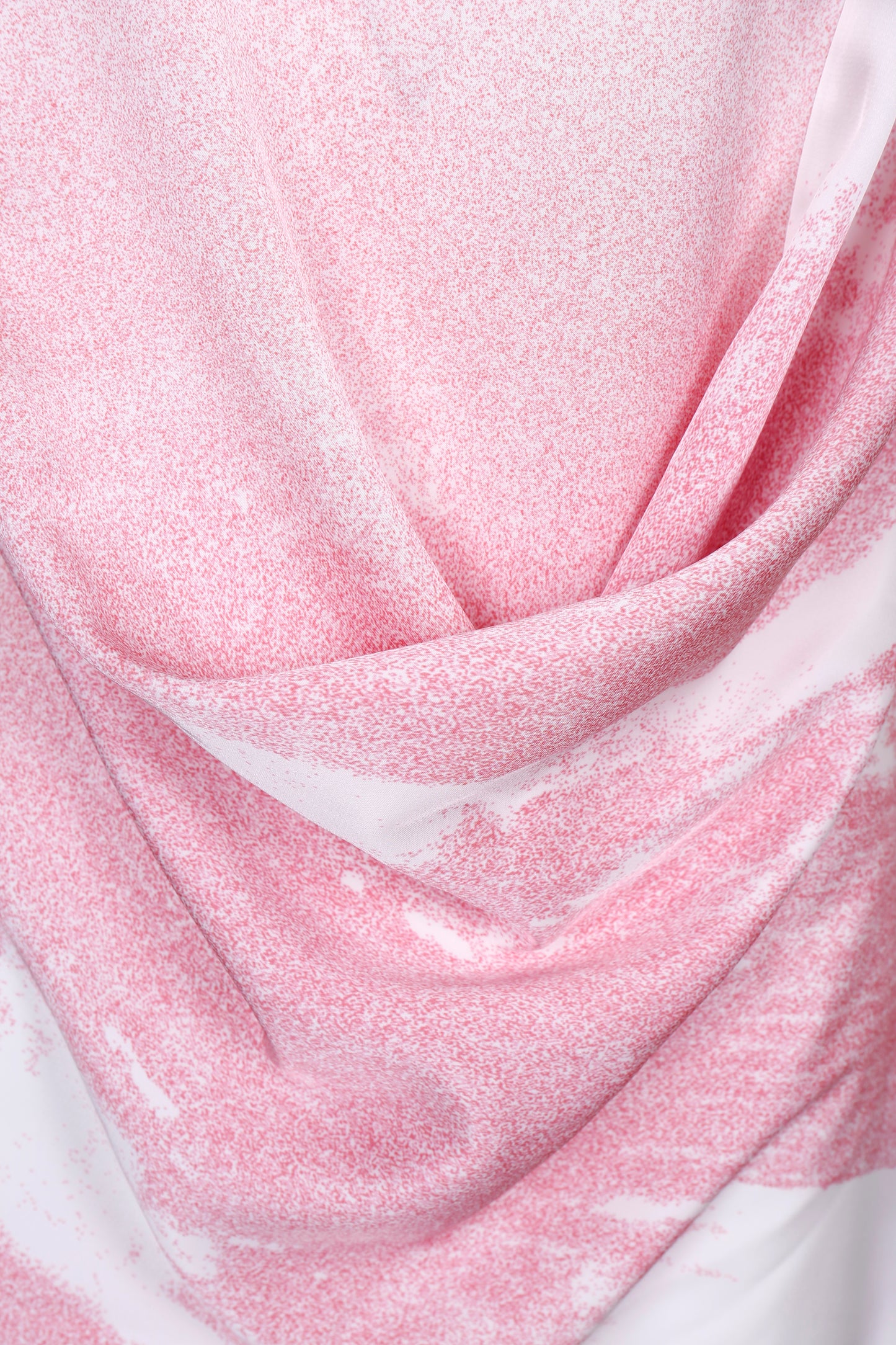 PINK WATERSCAPE DRAPED MINI DRESS