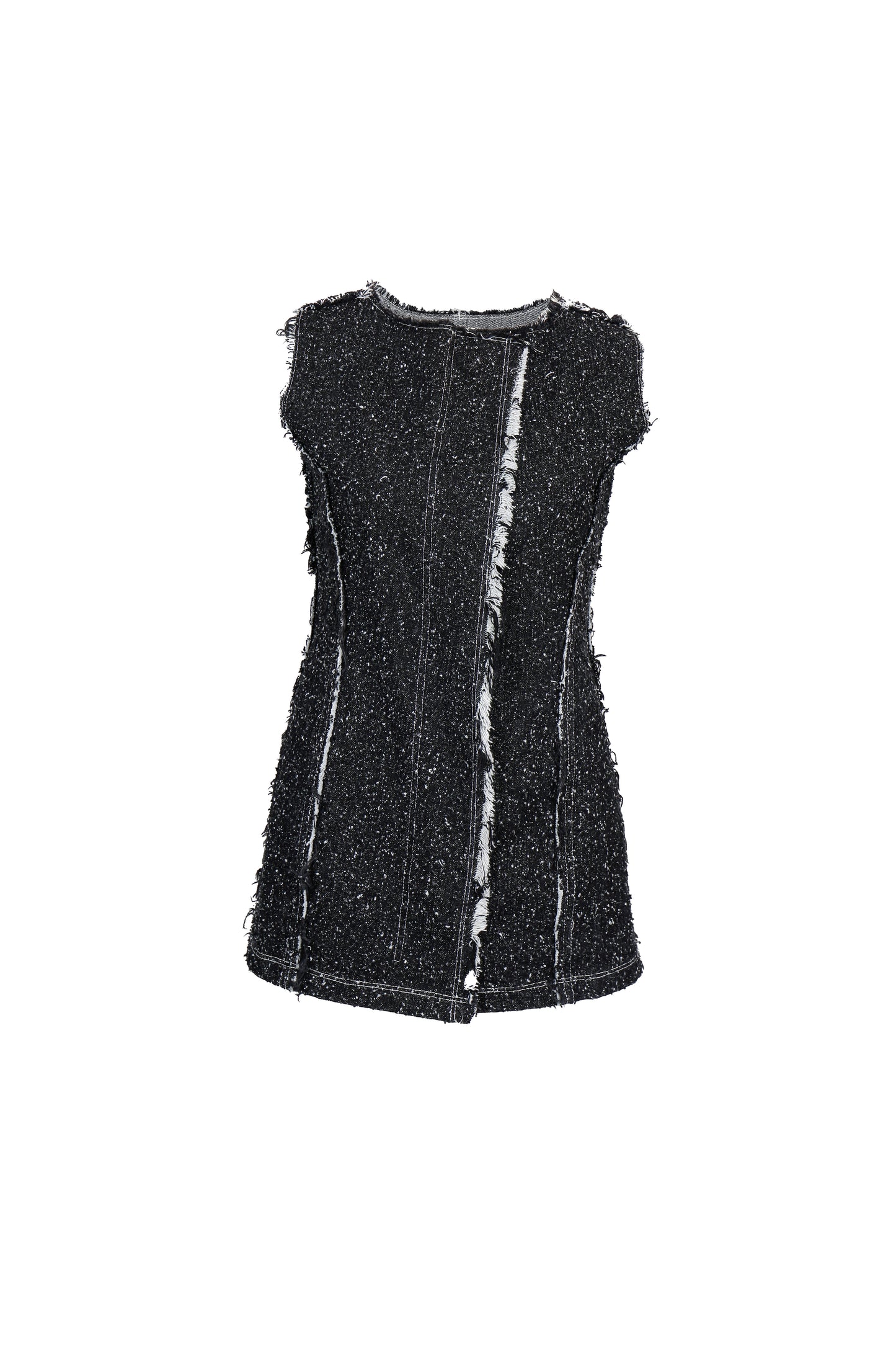 ENZYME-WASHED FITTED DRESS