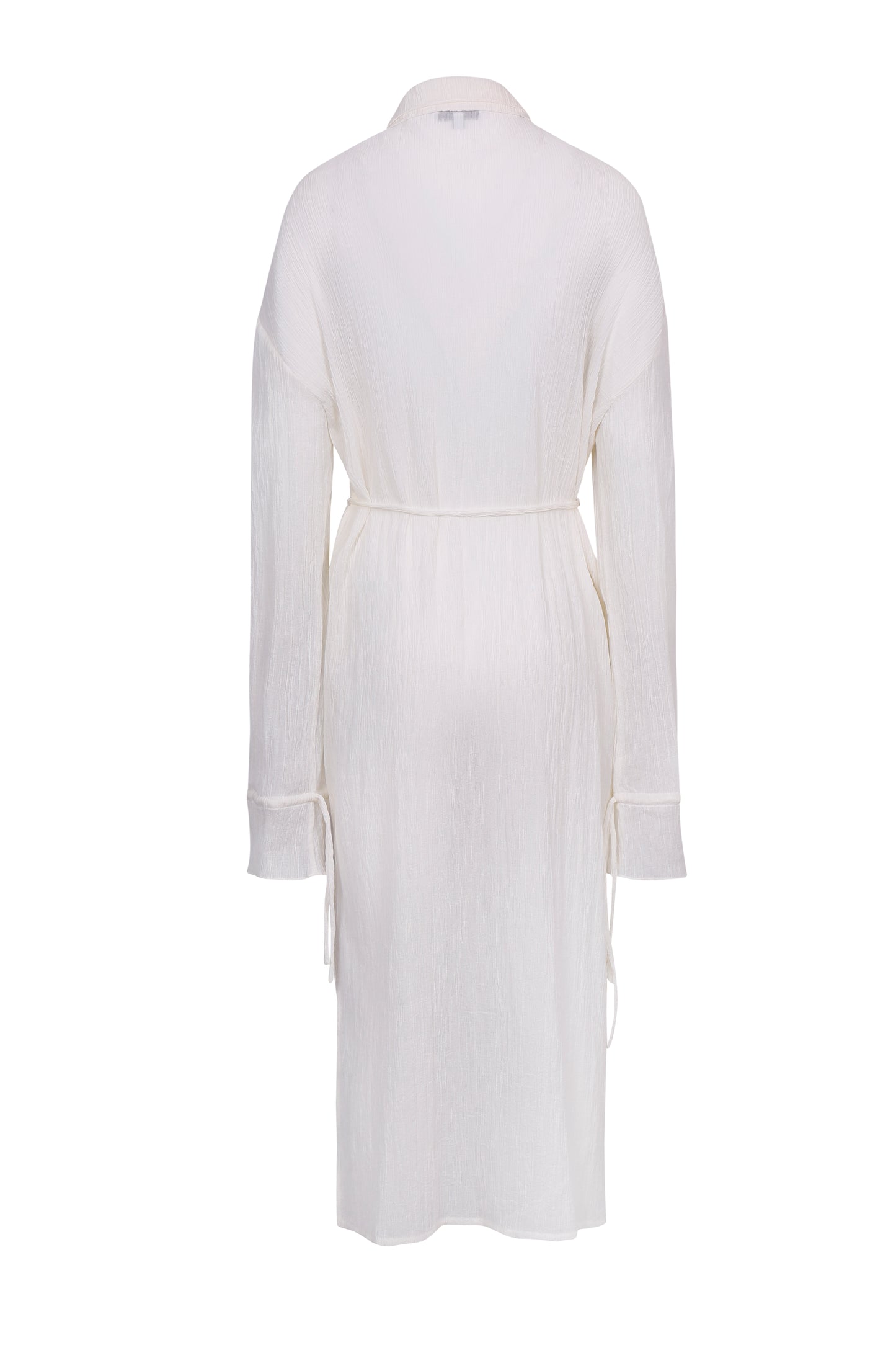 IVORY PLEATED CROPPED BLOUSE