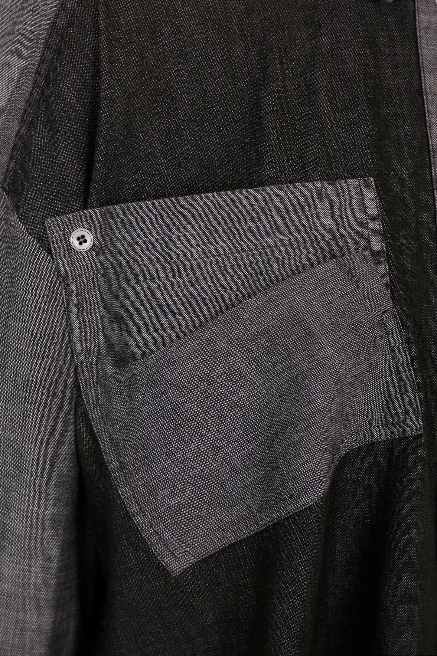 TWO-TONE OVERSIZE DENIM SHIRT