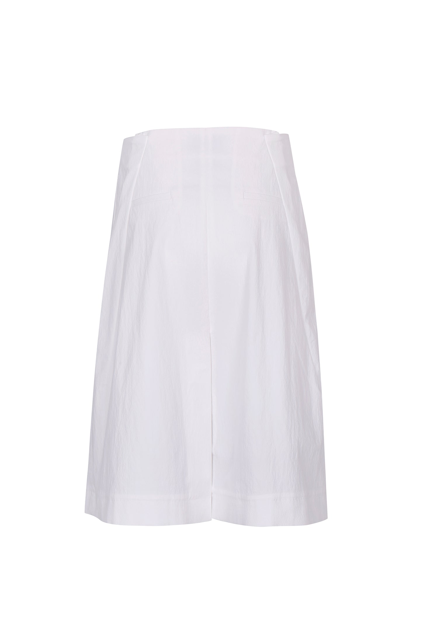 WHITE COTTON WRAP SKIRT