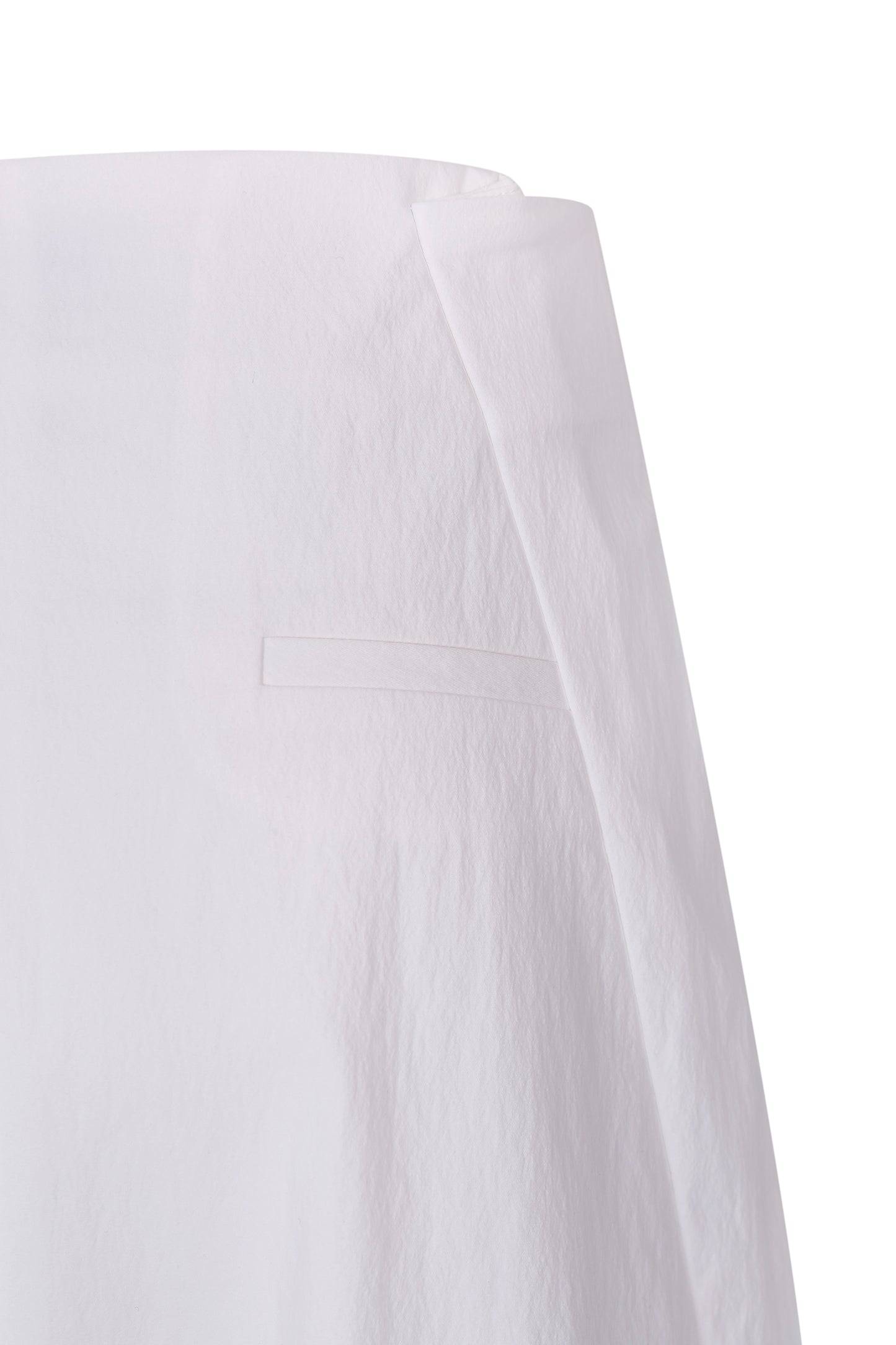 WHITE COTTON WRAP SKIRT