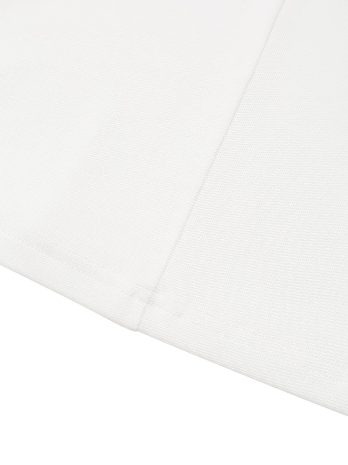 WHITE TWISTED LONG JERSEY SLEEVE TOP