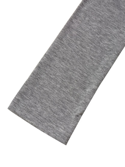 GREY TWISTED LONG JERSEY SLEEVE TOP