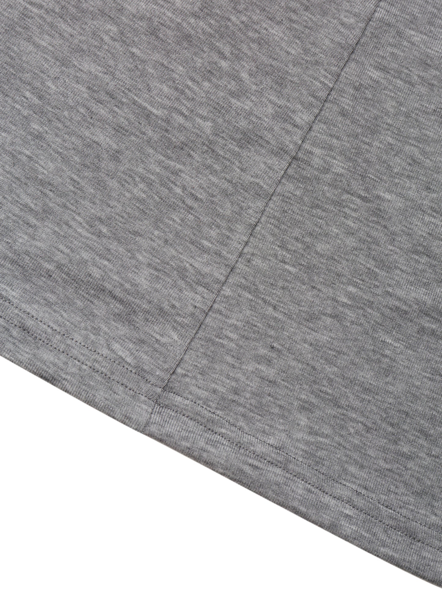 GREY TWISTED LONG JERSEY SLEEVE TOP