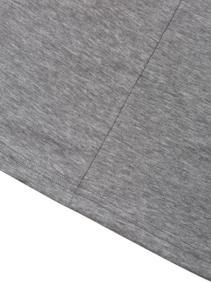 GREY TWISTED LONG JERSEY SLEEVE TOP