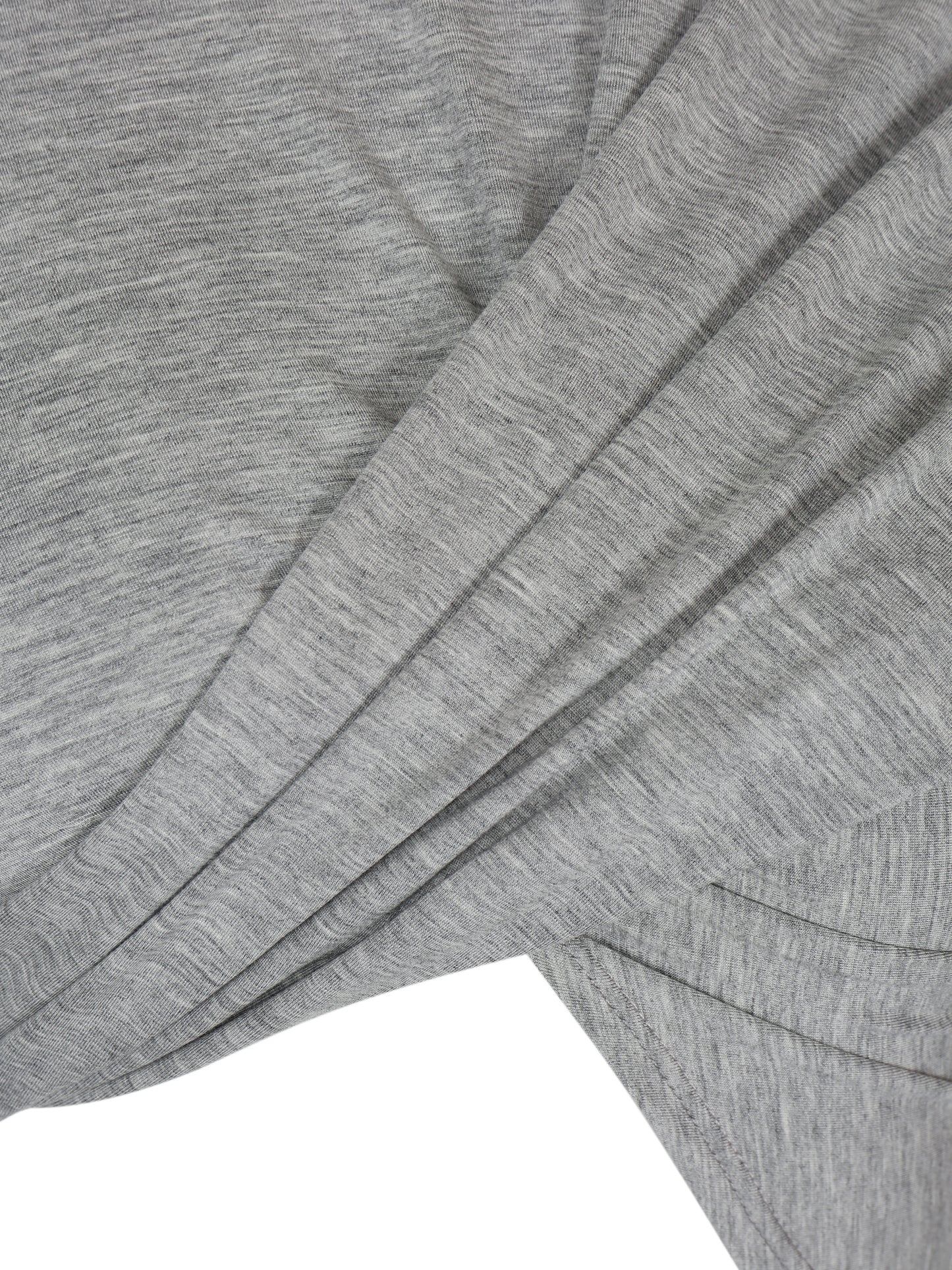 GREY DRAPED JERSEY CROP TOP