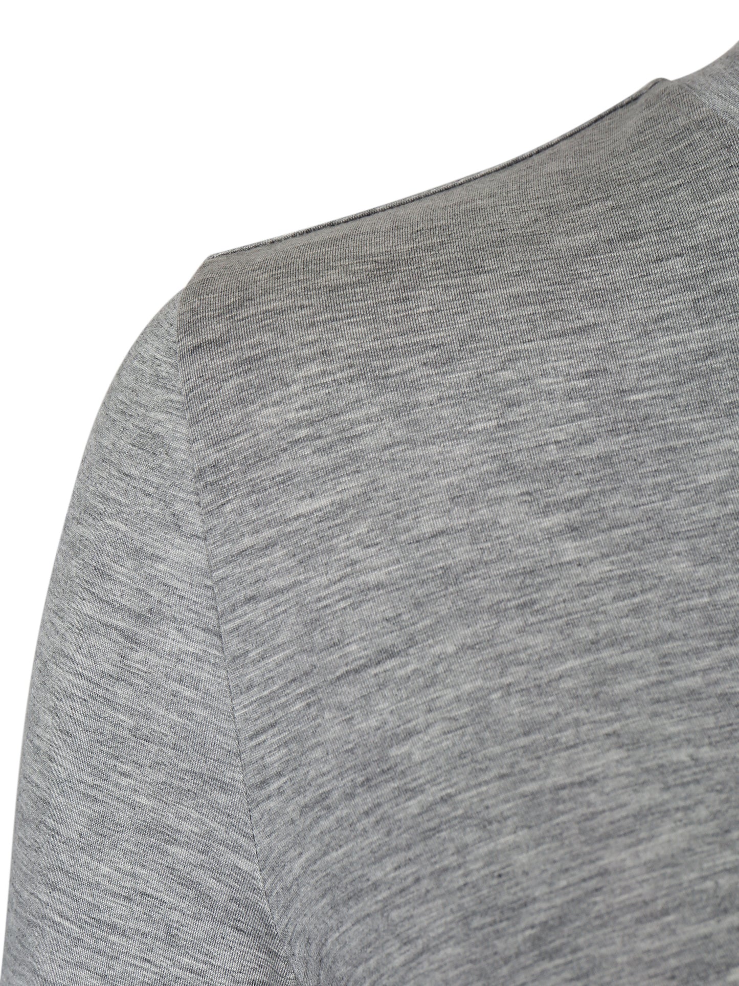 GREY DRAPED JERSEY CROP TOP