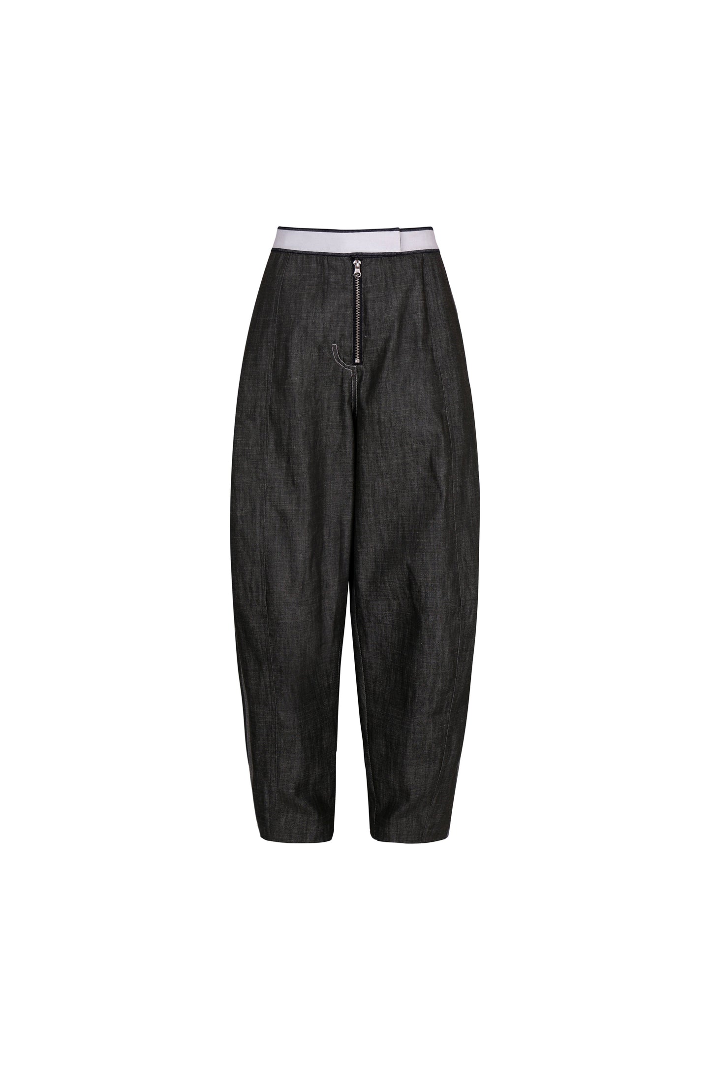 VOLUME DENIM TROUSERS