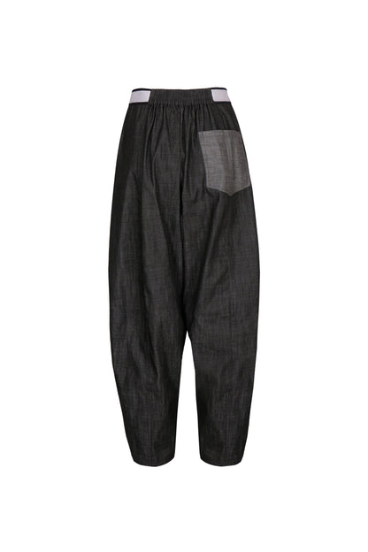 BARREL DENIM TROUSERS