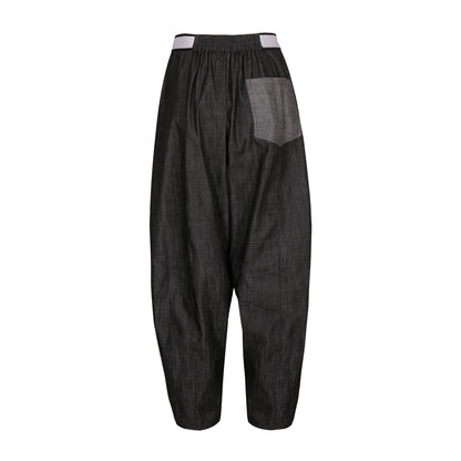 BARREL DENIM TROUSERS