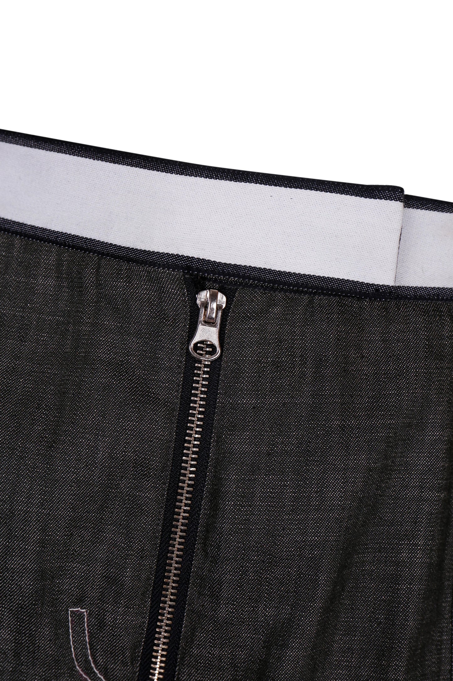VOLUME DENIM TROUSERS