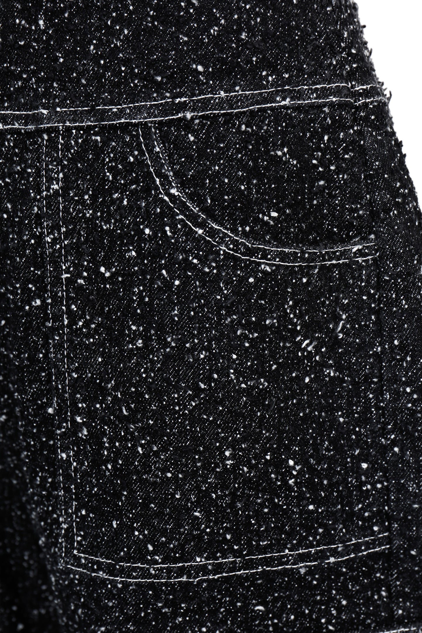 ENZYME-WASHED DENIM CARGO TROUSERS