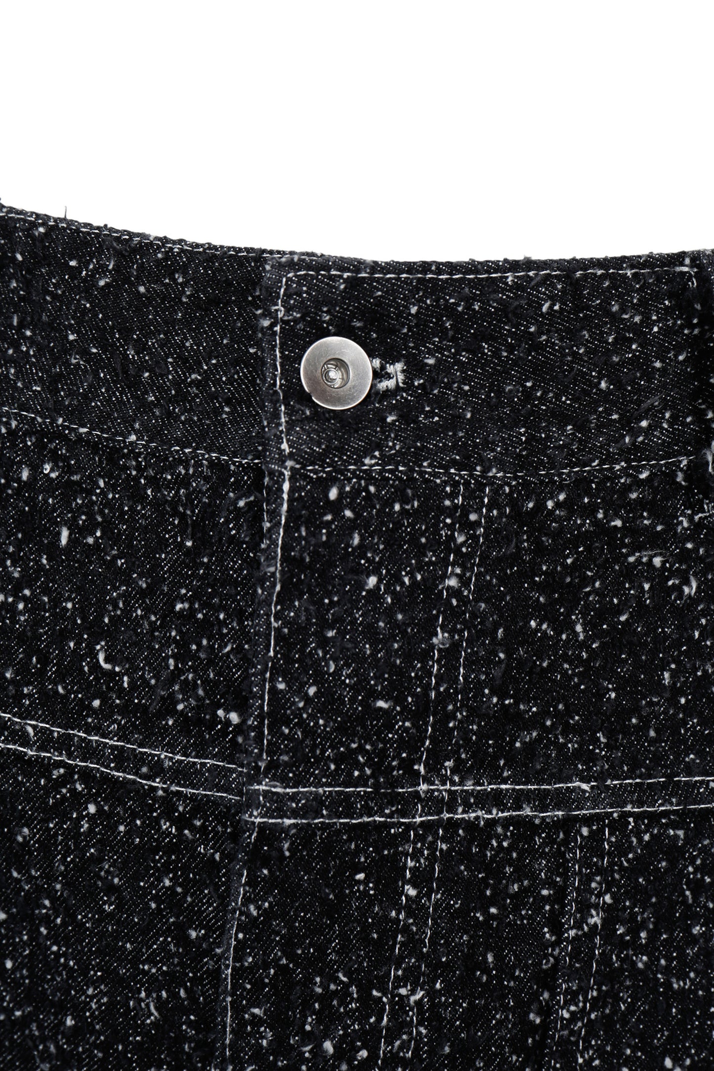ENZYME-WASHED DENIM CARGO TROUSERS