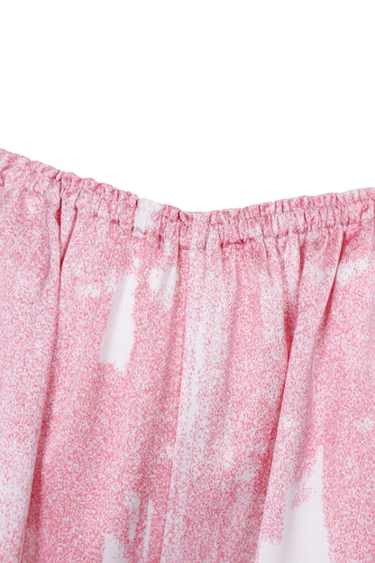 GRADIENT PRINTED WIDE TROUSERS