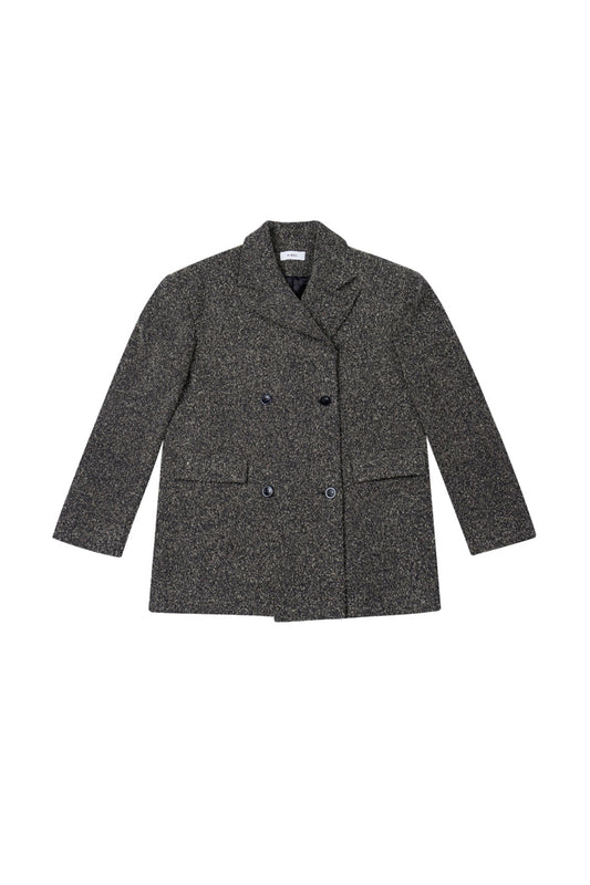 DOUBL FACE DOUBLE BREASTED WOOL COAT