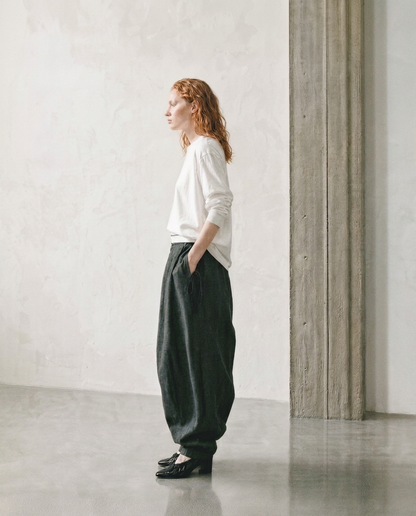 BARREL DENIM TROUSERS